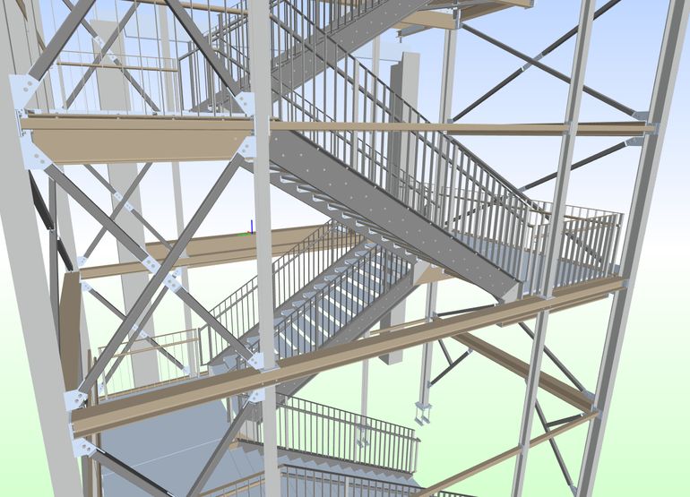 Steel detailing render 6