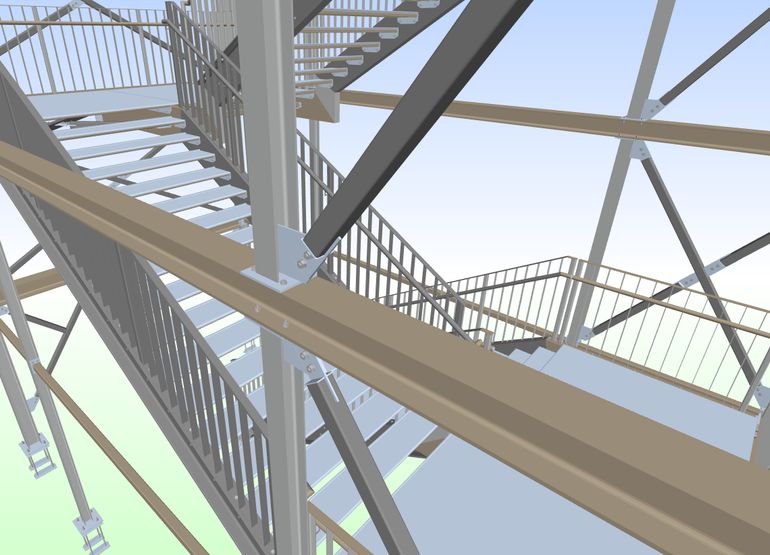 Steel detailing render 7