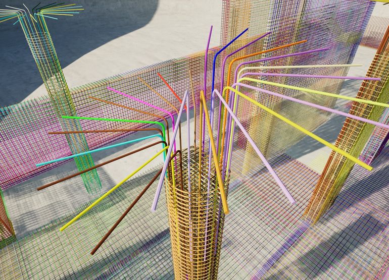 Rebar detailing render 12