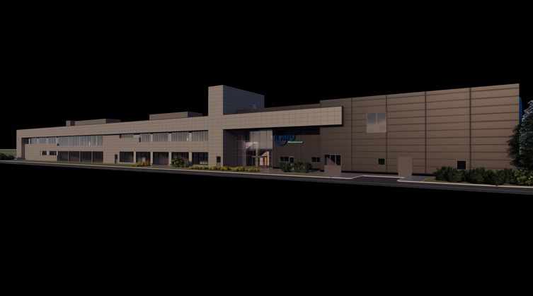 Coordinated structural steel frame model, multi-discipline BIM
