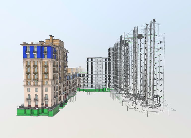 BIM modeling render 1