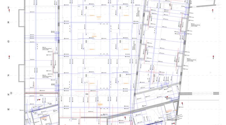 Reinforcement shop drawing plan, rebar detailing