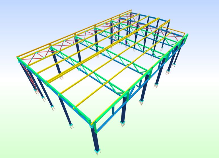Steel detailing render 2