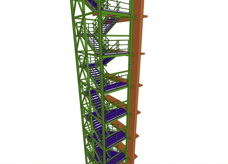 Steel detailing render 9