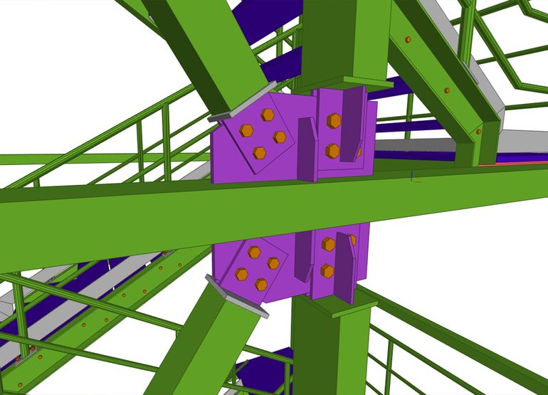 Steel detailing render 3