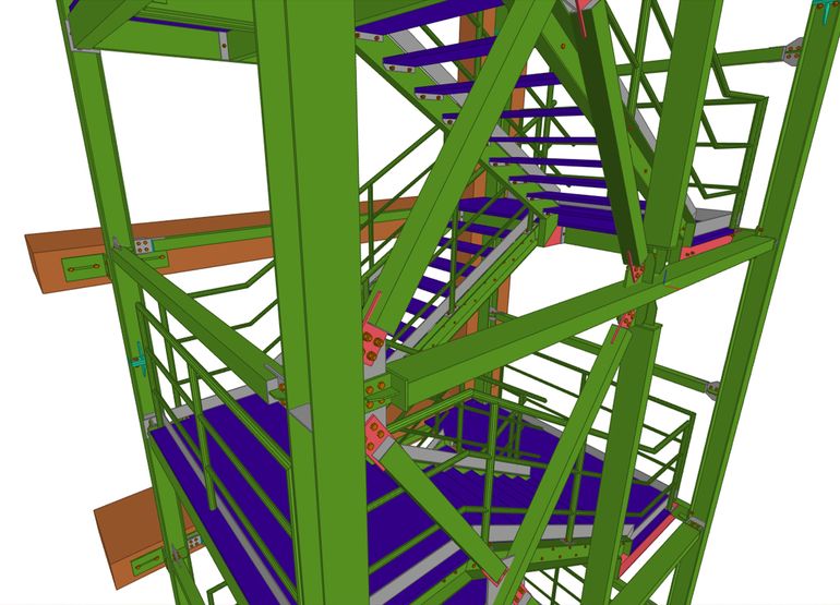 Steel detailing render 11