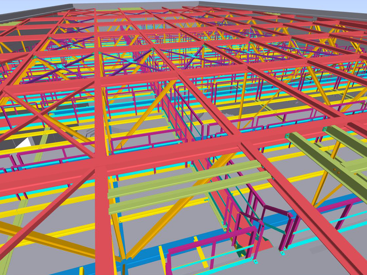 steel-framed warehouse
