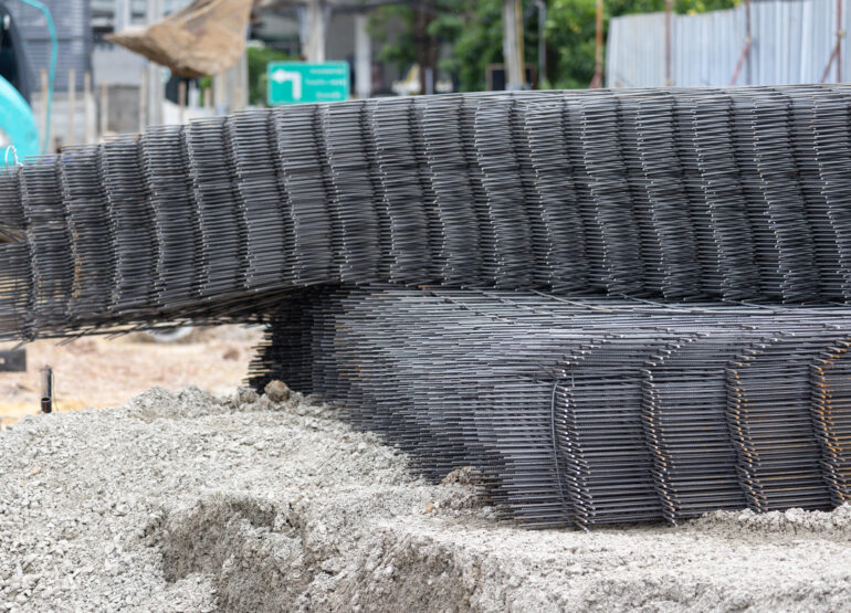 Transport, storage, and logistics of reinforcement on the construction site