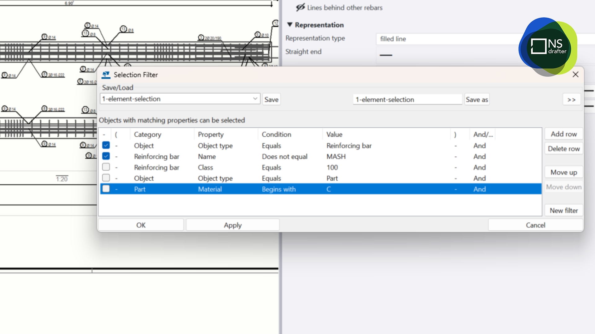 Work Faster with Selection Filters in Tekla