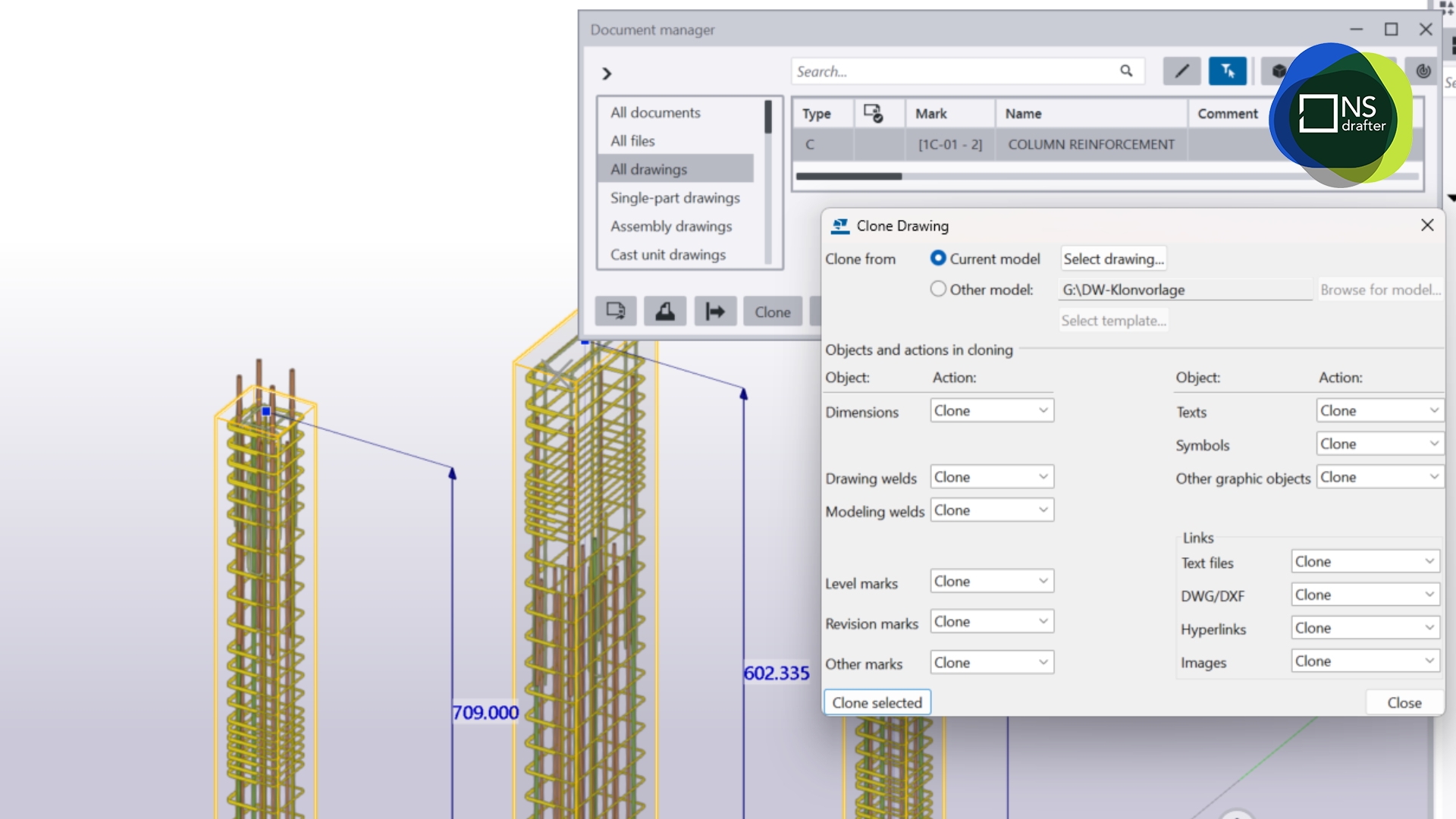 Clone and Automate Drawings in Tekla. Tekla Guide