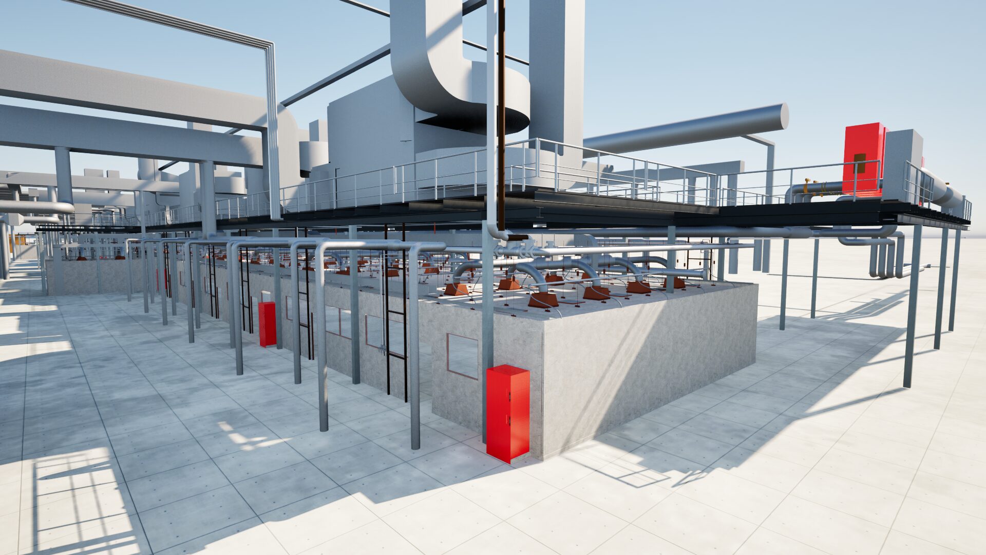 MEP BIM Modeling for a Pharmaceutical Production Facility