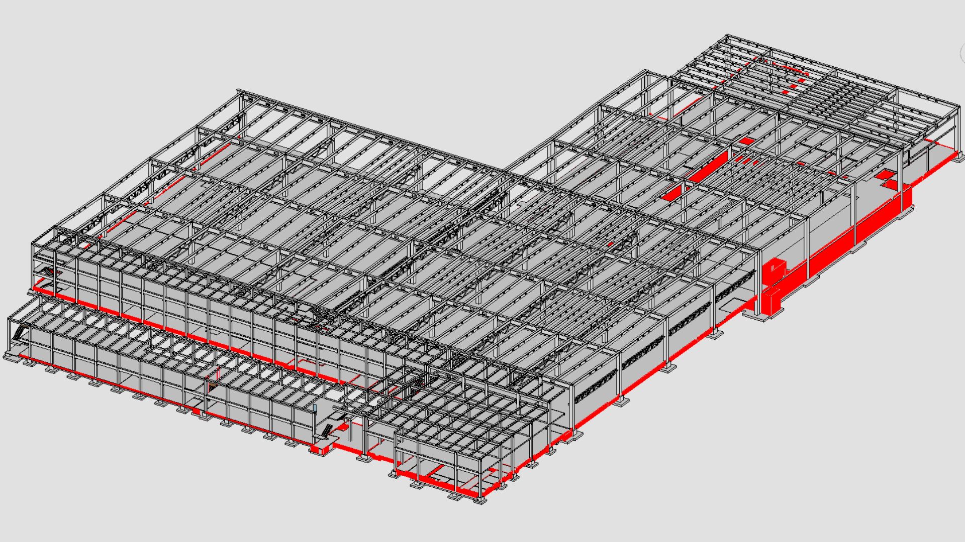 BIM Modeling for 30000 m2 I NS Drafter