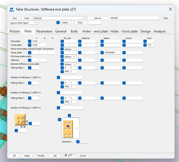 Built-In Library: Presets in Tekla