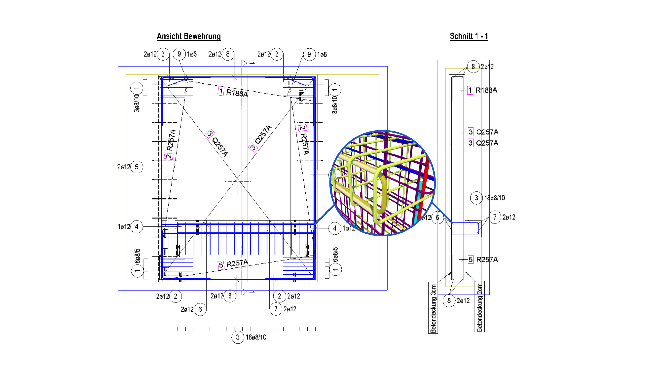 shop drawing of wall