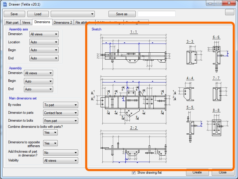 xDrawer plugin in Tekla Structures automating assembly drawing generation for cast units