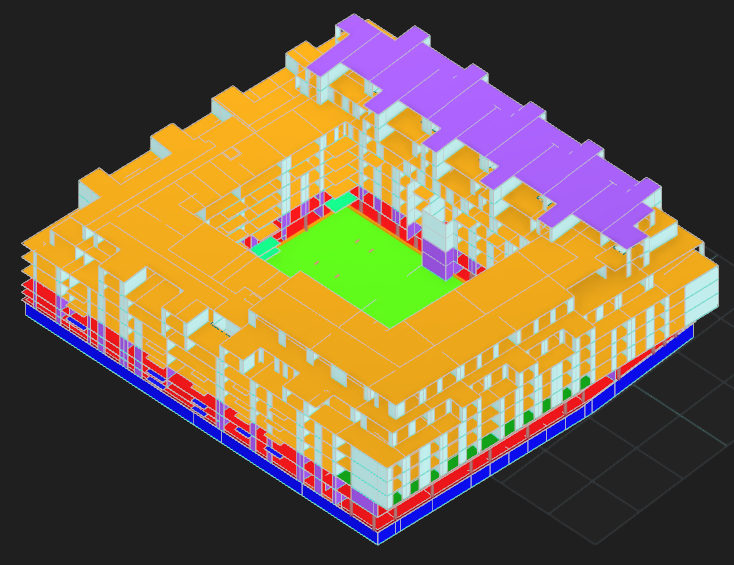 Structural Engineering Model | NS Drafter Structural engineering 3D model
