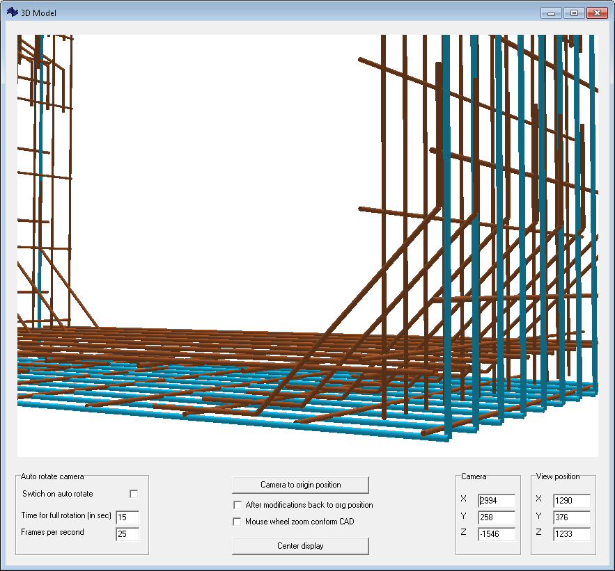 Predefined 3D elements in BFW software