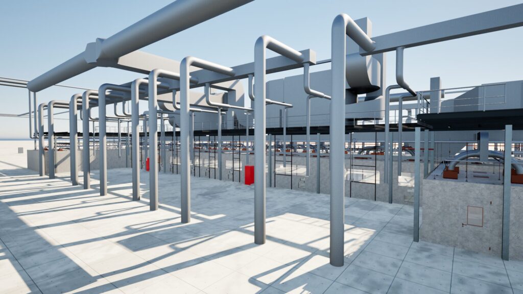 Image5 MEP systems coordinated in an Autodesk Revit model