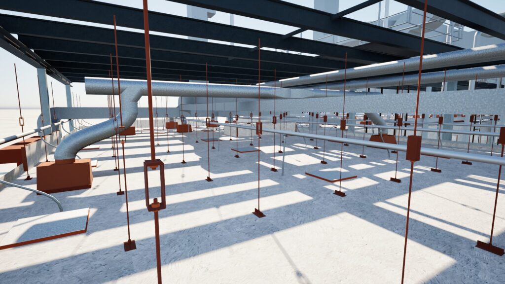 Image6 As-built MEP model of an industrial production facility